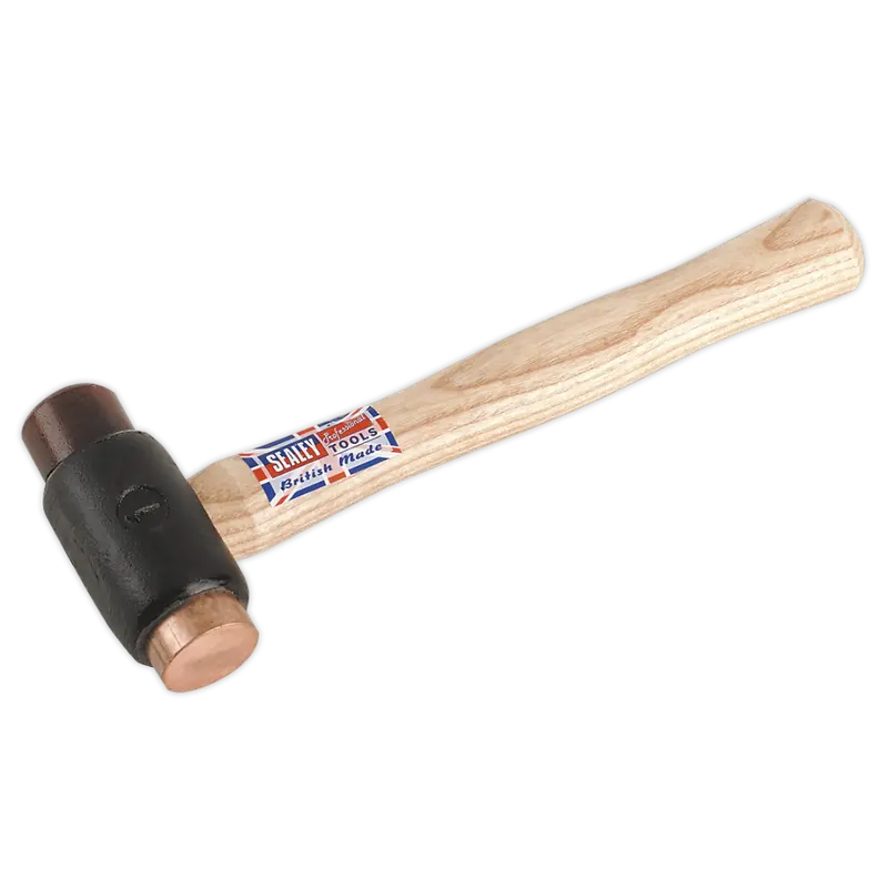 Copper-Rawhide Faced Hammer 1.5Lb Hickory Shaft 1