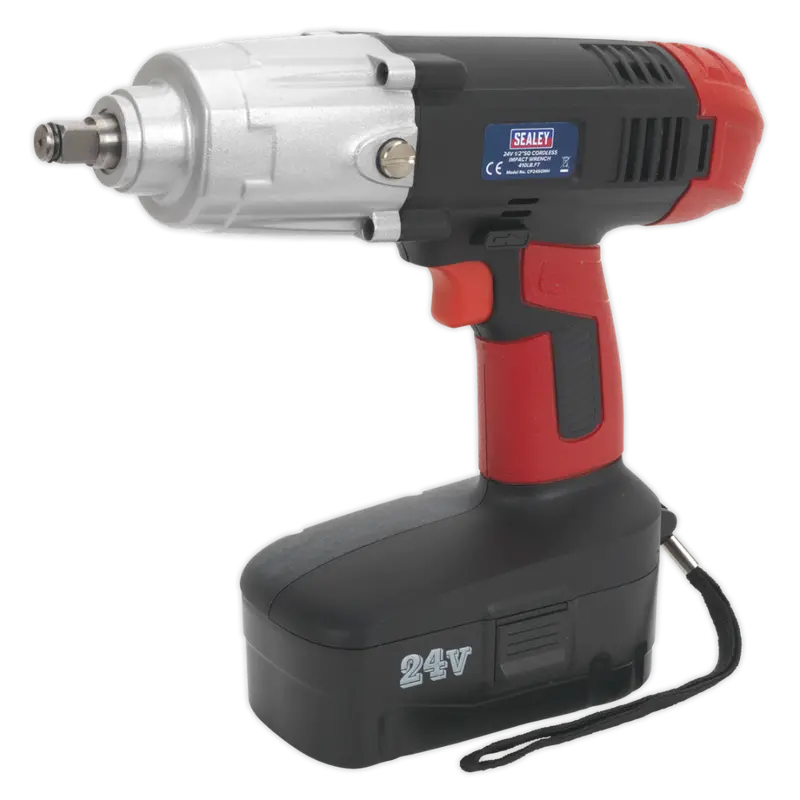 Cordless Impact Wrench 24V 2Ah Ni-Mh 1-2"Sq Drive 410Lb.Ft 1
