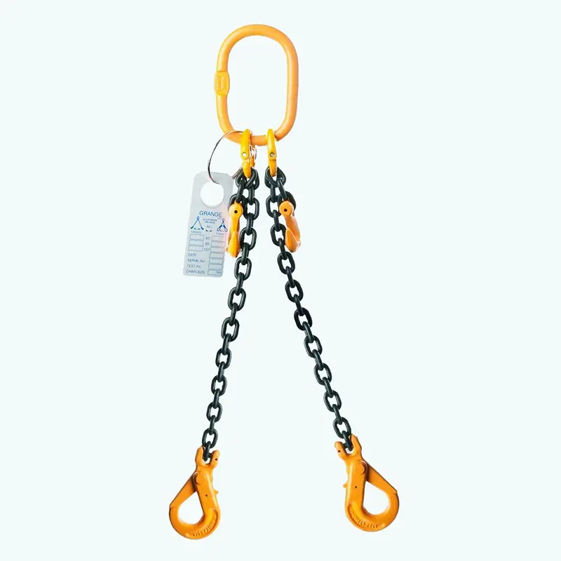 Cs10mm2l4.0M 5500Kg 5.5T @ 60° 10Mm X 4.0M 2 Leg Chain Sling 1