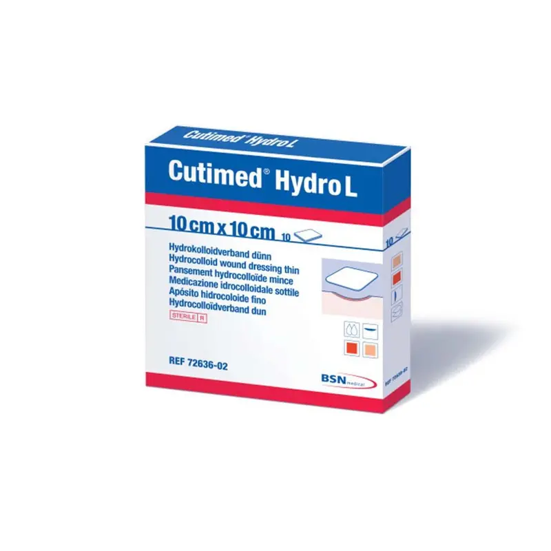Cutimed Hydro Hydrocolloid Dressings Hydro L (Light) Sterile (5, 10 Or 12 Per Box) 1