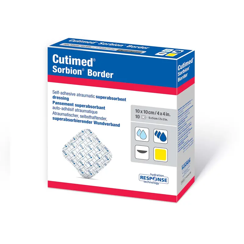 Cutimed Sorbion Border Wound Dressing (10 Per Box) 1