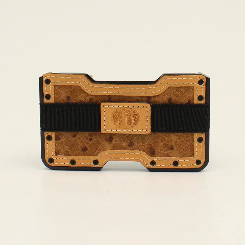 D250002208 3D Smart Utility Wallet Tan Ostrich Print 1