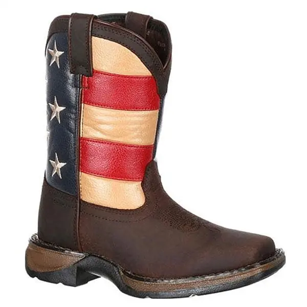 Dbt0160 Durango Lil' Rebel Big Kids' Flag Western Boot 1