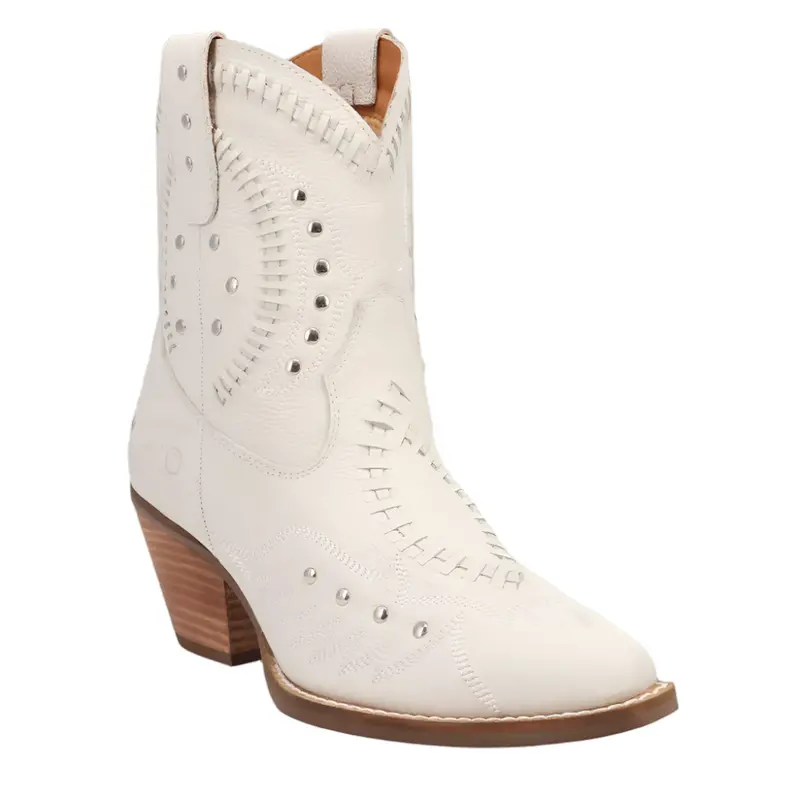 Di2206_Wh Dingo Women's Precious Leather Boot - White 1
