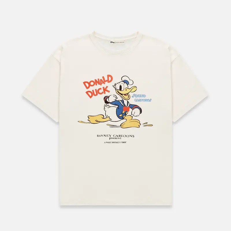 Disney Donald Duck Vintage White T-Shirt 1