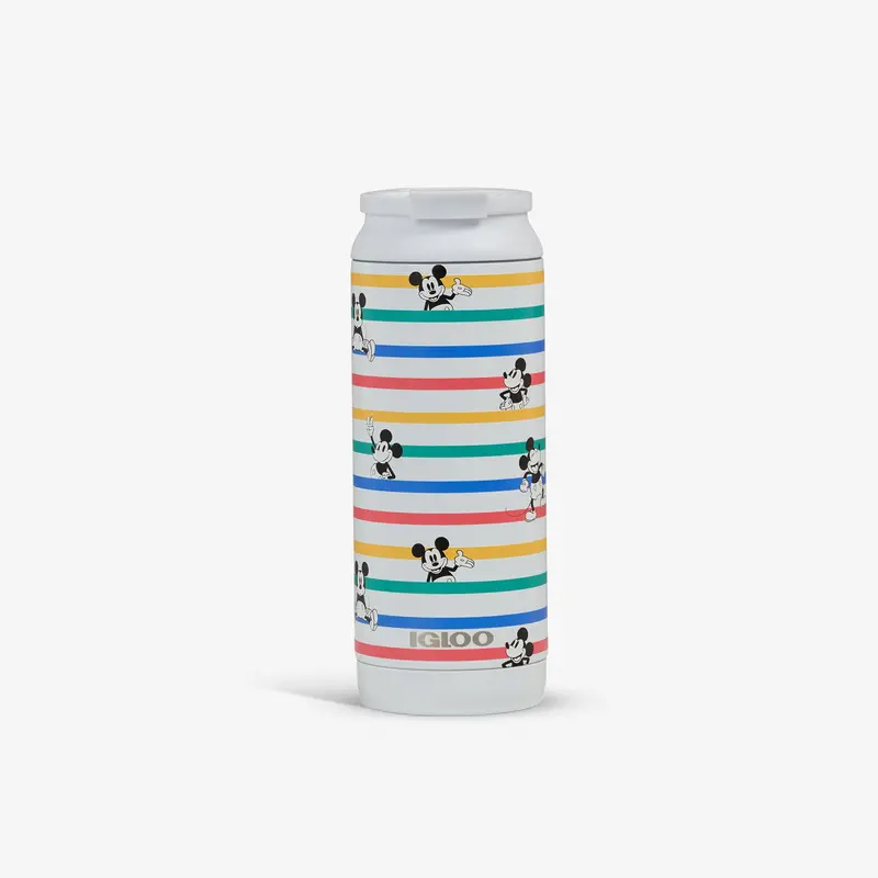 Disney Mickey Mouse Stripe 16 Oz Flip ‘N’ Sip Tumbler 1