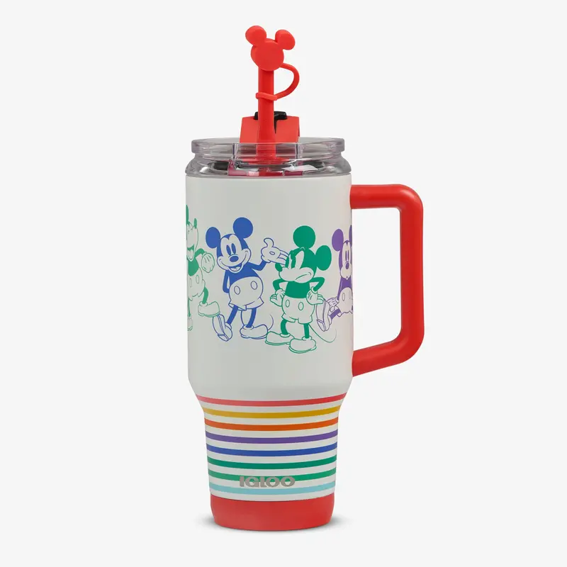 Disney Mickey Mouse Stripe 32 Oz Travel Mug 1