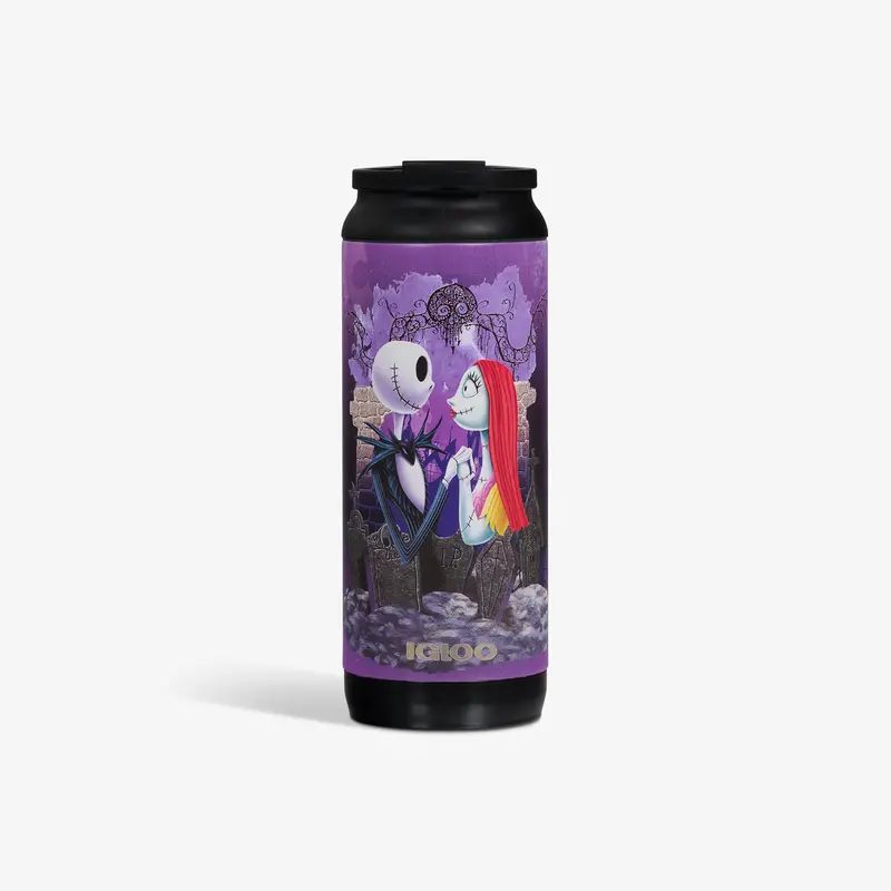 Disney Tim Burton’S The Nightmare Before Christmas Jack Skellington & Sally 16 Oz Flip ‘N’ Sip Tumbler 1