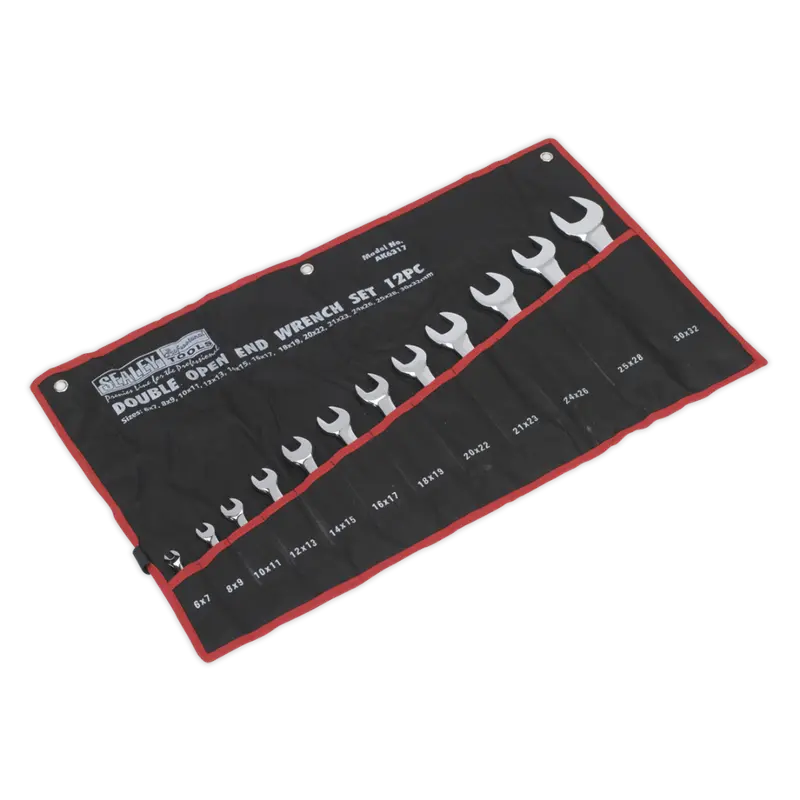 Double Open End Spanner Set 12Pc Metric 1