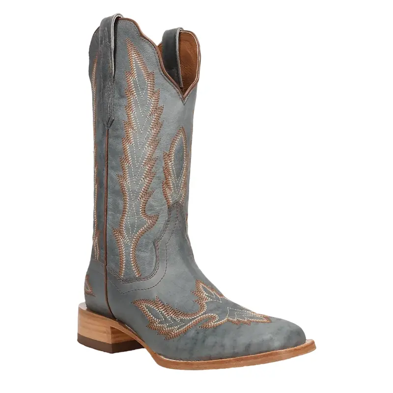 Dp5230 Dan Post Women's Denita Western Square Toe Cowboy Boot - Blue 1