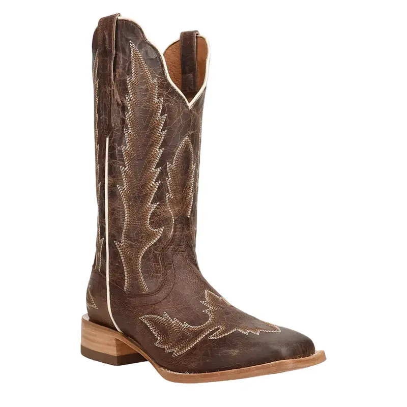 Dp5231 Dan Post Women's Denita Western Square Toe Cowboy Boot - Brown 1