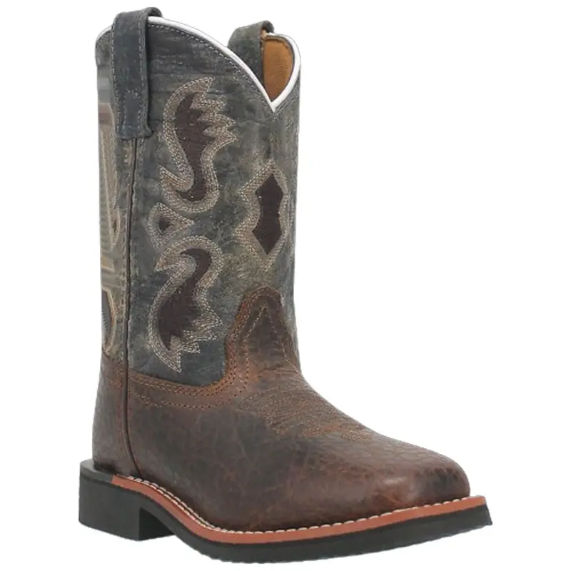 Dpc2825 Dpc3825 Dan Post Youth Creek Leather Square Toe Cowboy Boot 1