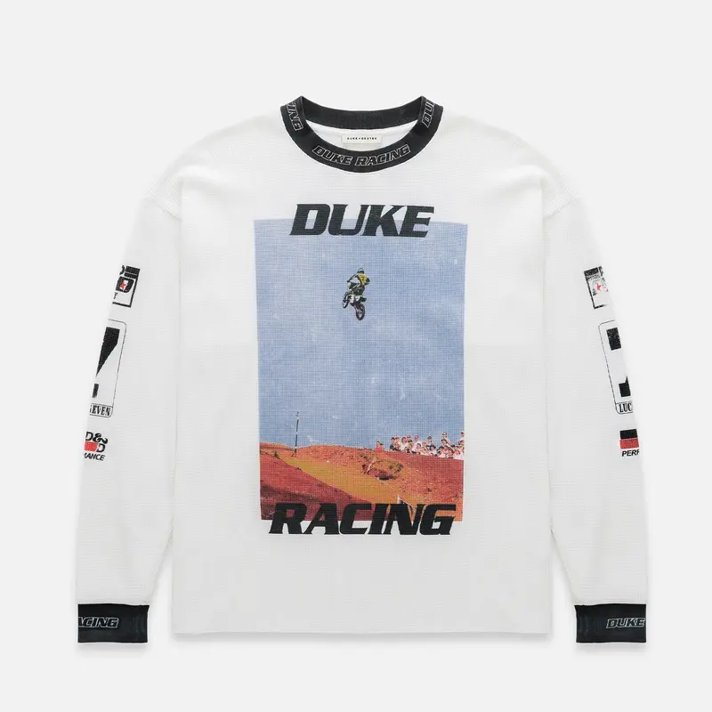Dr Motocross Vintage White Waffle Top 1