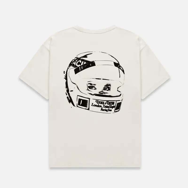 Dr Sketch Helmet Vintage White T-Shirt 1