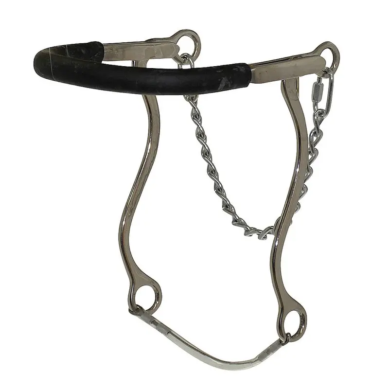 Dr057 Diamond R Mechanical Rubber Hackamore - 8 Inch Cheeks 1