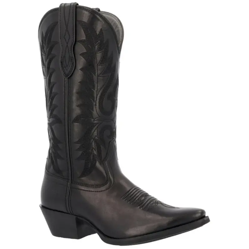 Drd0508 Durango Women's Shyloh Snip Toe Cowboy Boot - Polished Black Onyx 1