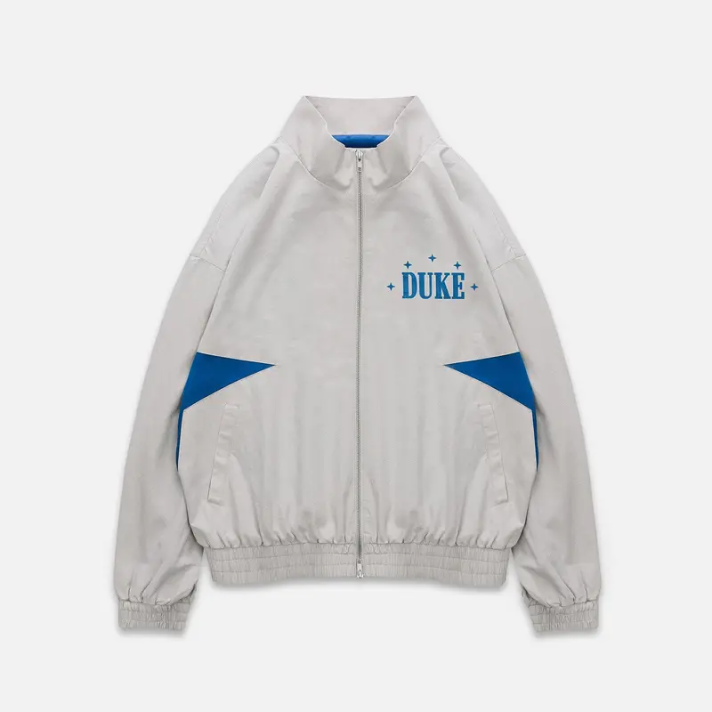 Duke Plus Grey + Blue Track Jacket 1