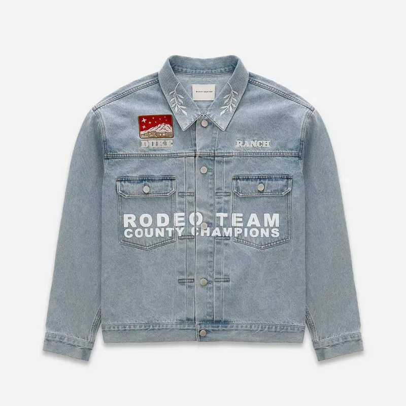 Duke Ranch Wreath Denim Jacket 1