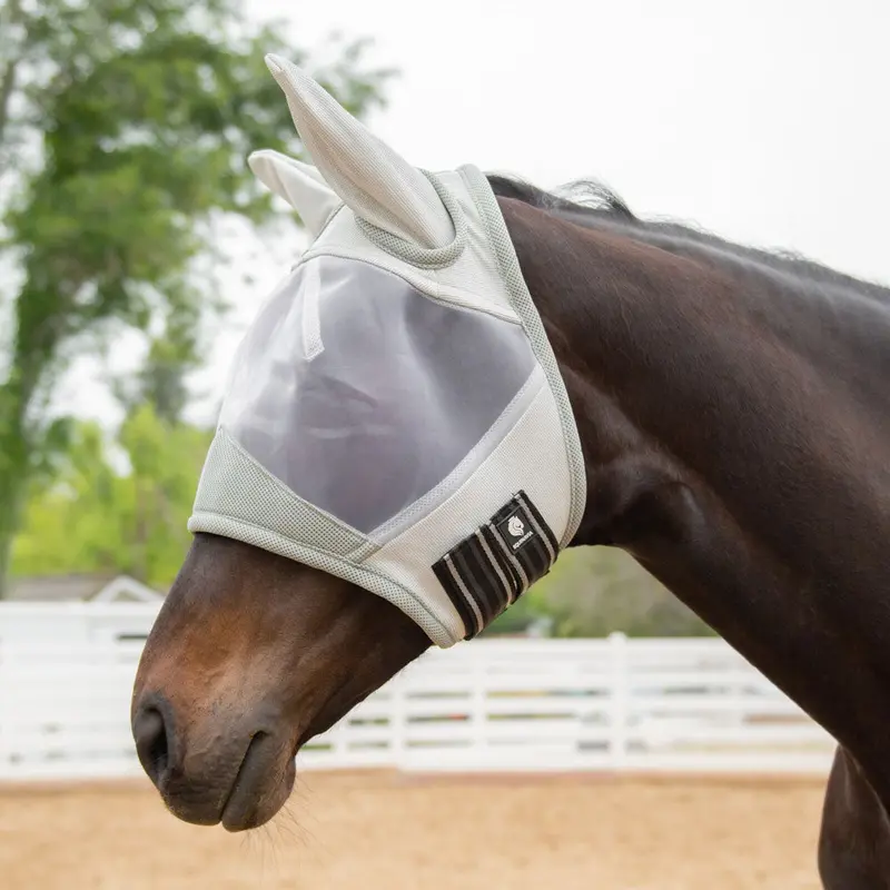 E22012-Si Equinavia Algard Soft Mesh Fly Mask - Silver 1