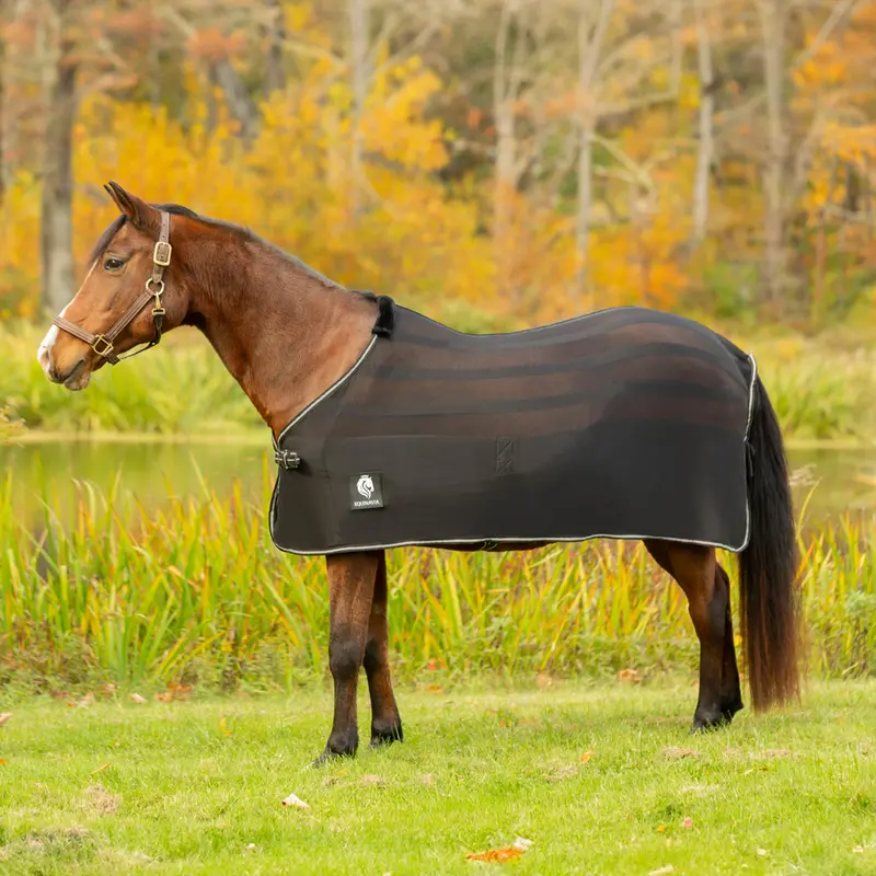 E24029-Blk Equinavia Sefyr Scrim Sheet - Black 1