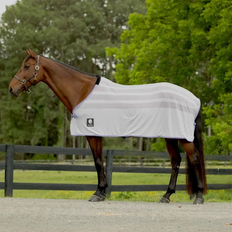 E24029-Gy/Omp Equinavia Sefyr Scrim Sheet - Grey/Orchard Mist 1