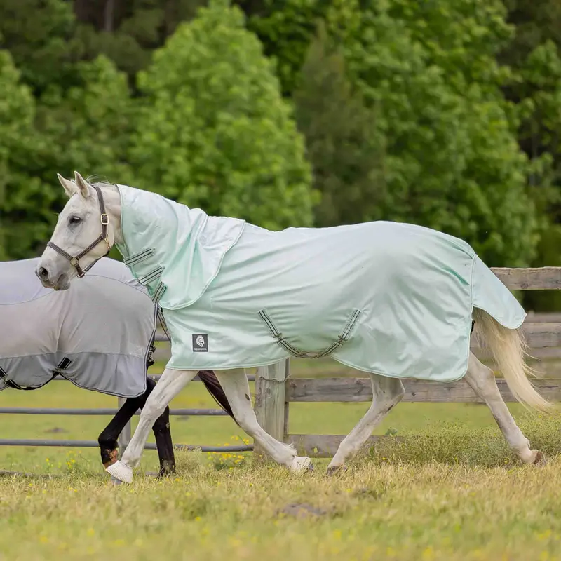 E24032-Mjgr Equinavia Brisk Fly Sheet With Detachable Neck - Misty Jade 1