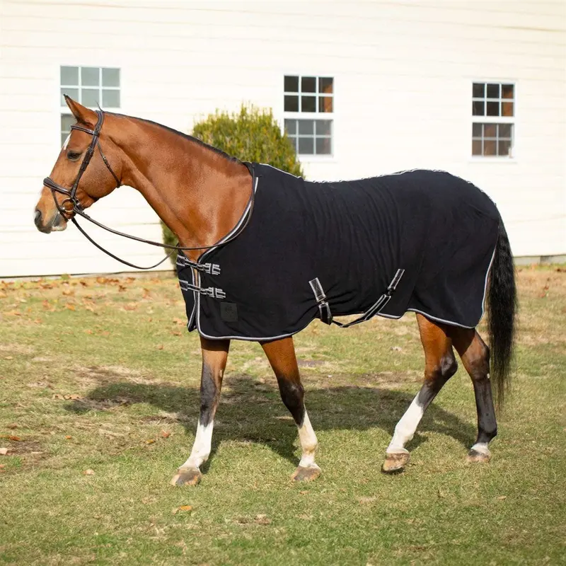 E24034-Bl/Gpu Equinavia Norse Fleece Cooler - Black/Grape Purple 1