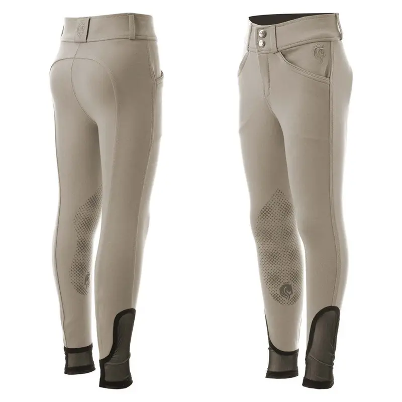 E36011 Equinavia Greta Kids Silicone Knee Patch Breech -Tan 1