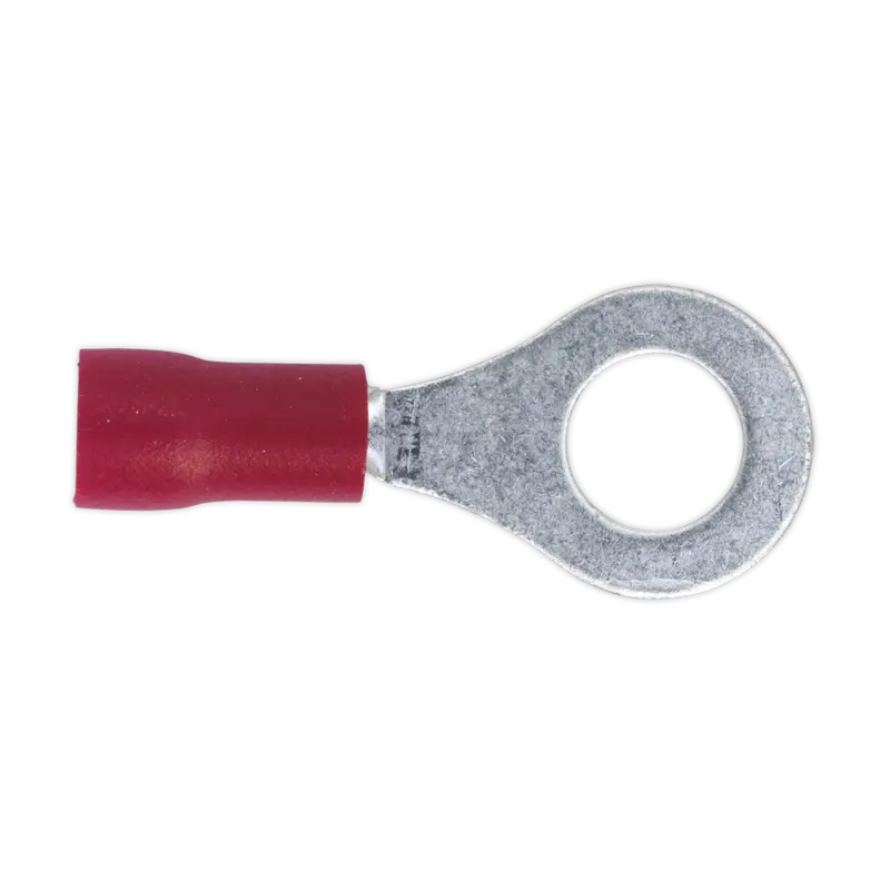 Easy-Entry Ring Terminal Ø6.4Mm (1-4") Red Pack Of 100 1