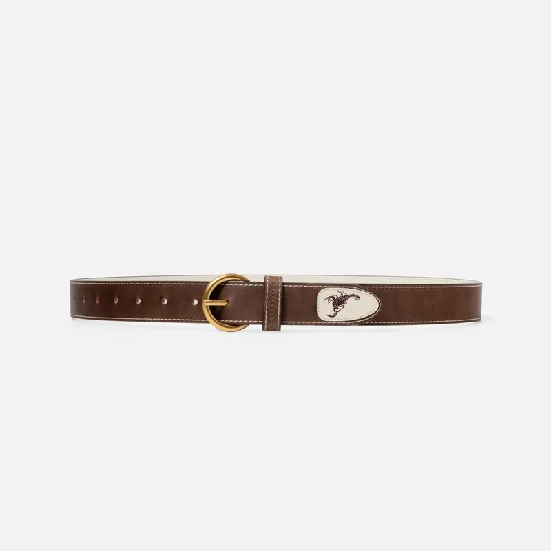 Ellis Chestnut Scorpion Belt 1