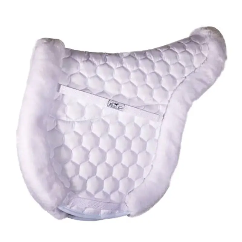 Ep530 Professional's Choice Ventech Hunter English Saddle Pad - White 1