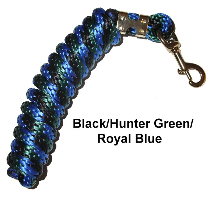 Epic Animal Poly Horse Lead Rope 5/8" X 9' With Brass Plated Bolt Snap 1