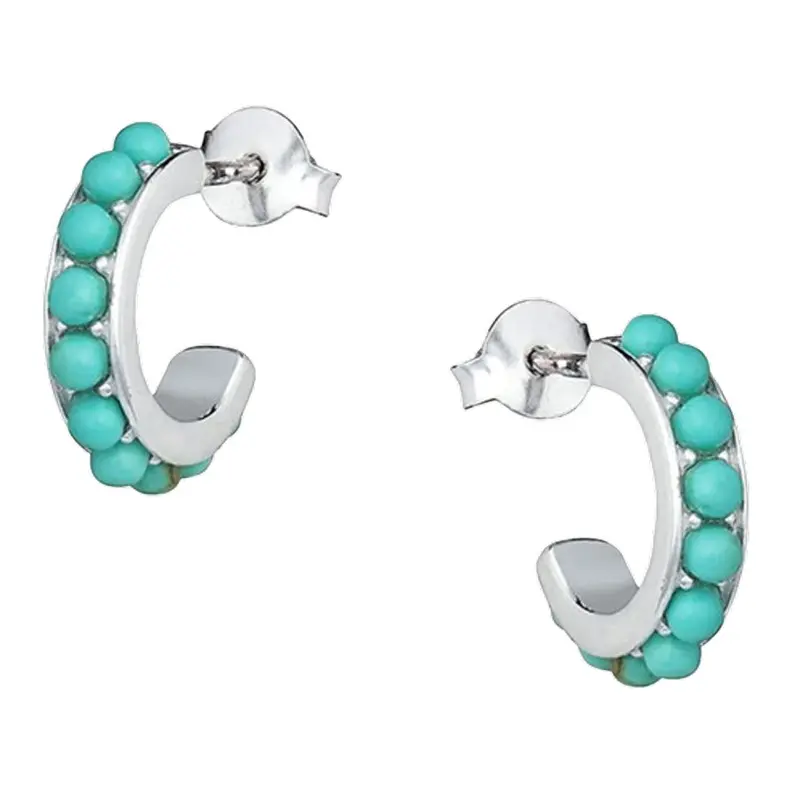 Er4802 Montana Silversmiths Studded In Turquoise Earrings 1