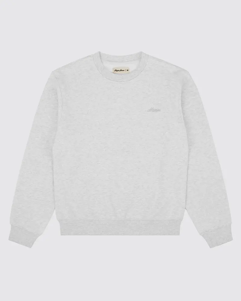 Essential Crewneck | Heather Grey 1