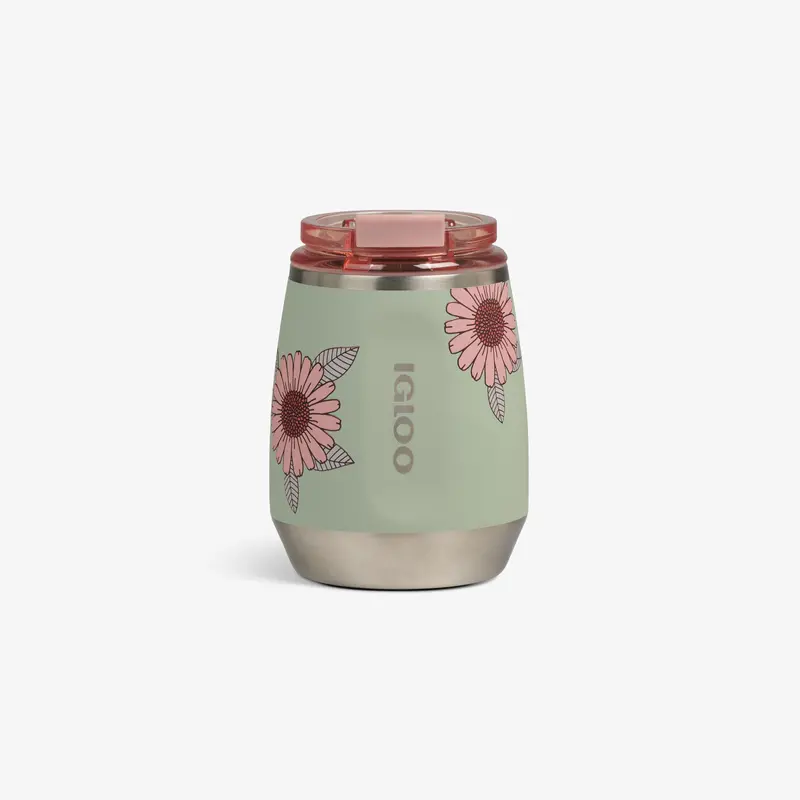 Floral 10 Oz Wine Tumbler 1