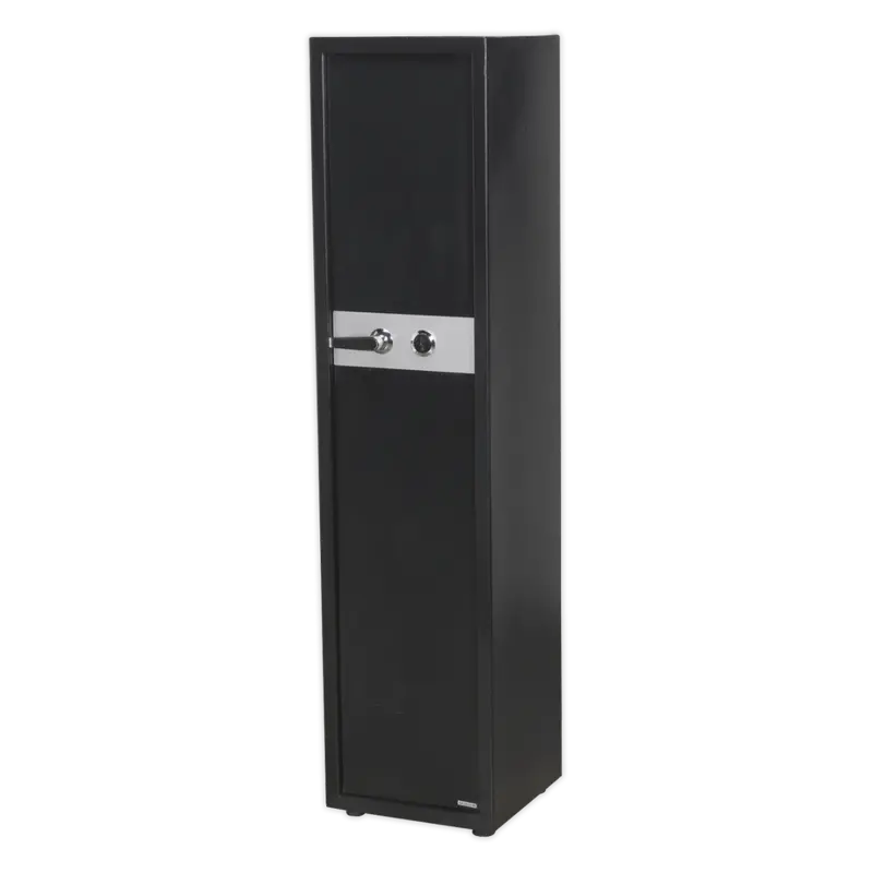 Gun Cabinet With Ammo Box & Key Lock 5 Gun Capacity 1