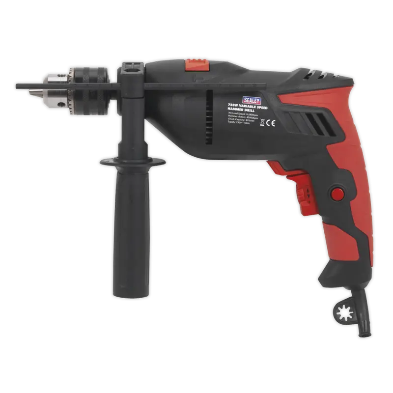 Hammer Drill Ø13mm Variable Speed With Reverse 750W-230V 1