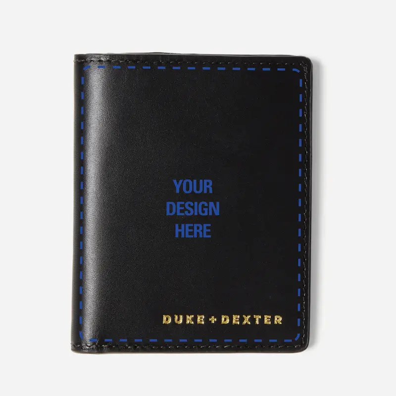 Hand-Painted Black Wallet 1
