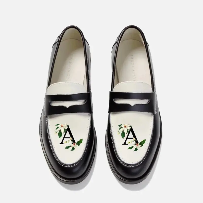 Hand-Painted Initial Penny Loafer - Men's 1