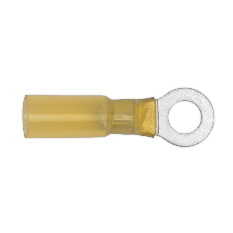 Heat Shrink Ring Terminal Ø6.4Mm Yellow Pack Of 25 1