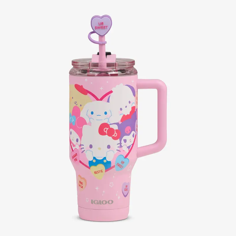 Hello Kitty® And Friends X Sweethearts® Candies 32 Oz Travel Mug 1