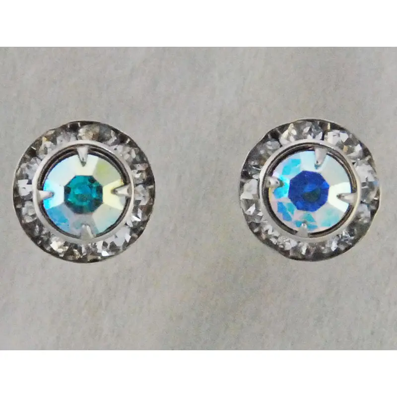 Her8355 Finishing Touch Rhondell Aurora Borealis W/ Crystal Stones Earrings 1