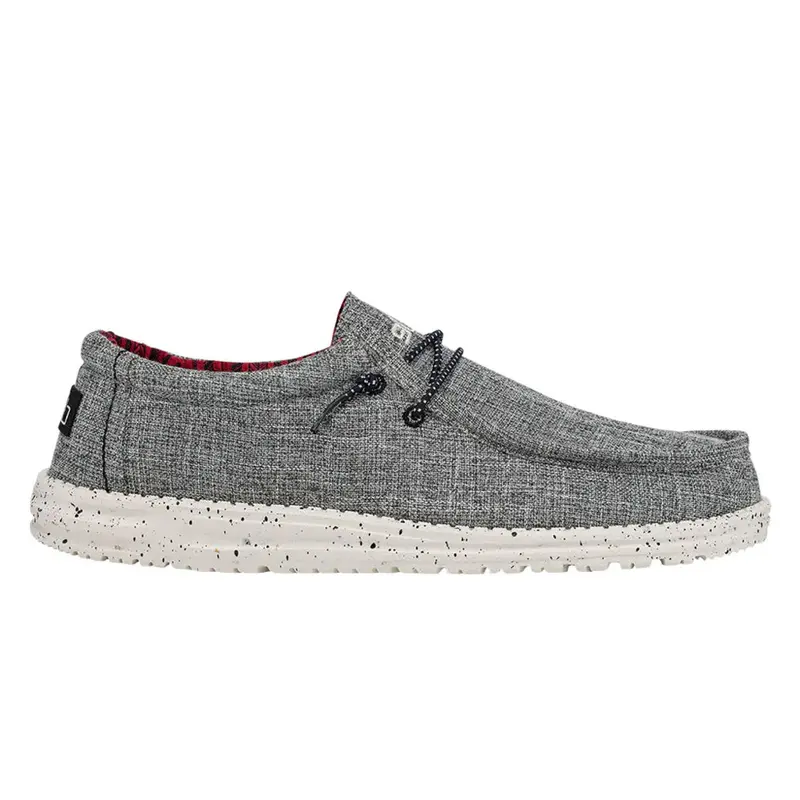 Hey Dude Men's Wally Eco Linen Black 112474987 1