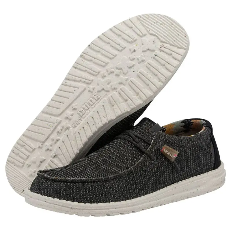 Hey Dude Men's Wally Eco Sox Shoe - Charcoal 1