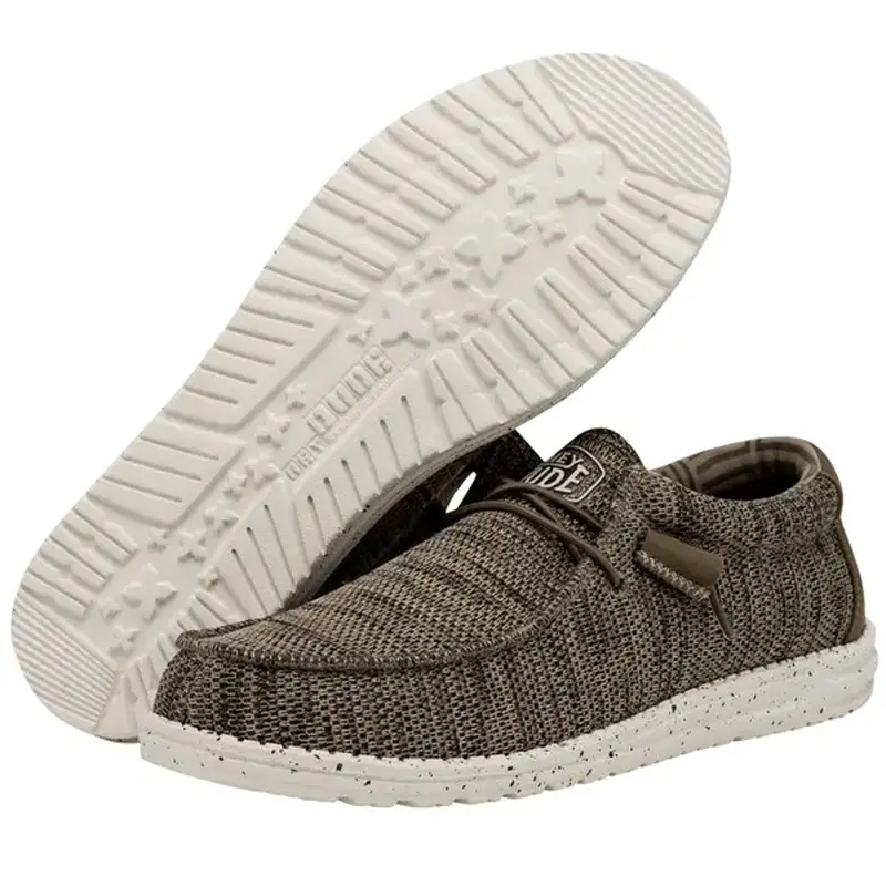 Hey Dude Men's Wally Sox Shoes - Brown 40019-255 1