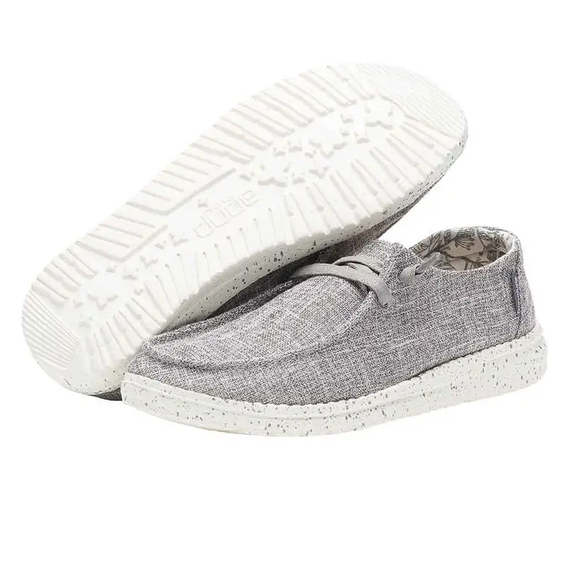 Hey Dude Women's Wendy L Linen Shoe - Iron 1