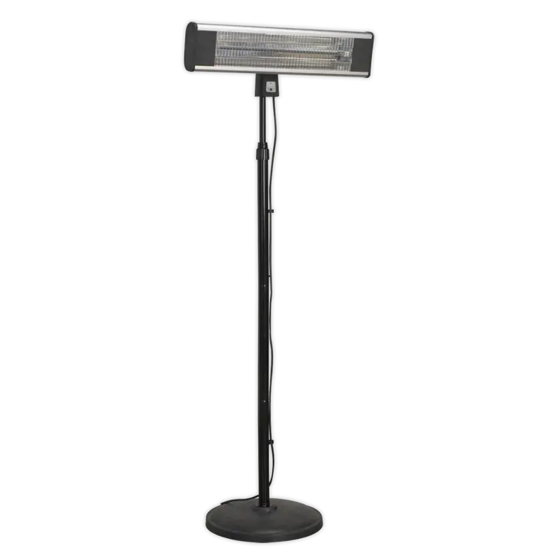 High Efficiency Carbon Fibre Infrared Patio Heater 1800W-230V With Telescopic Floor Stand 1