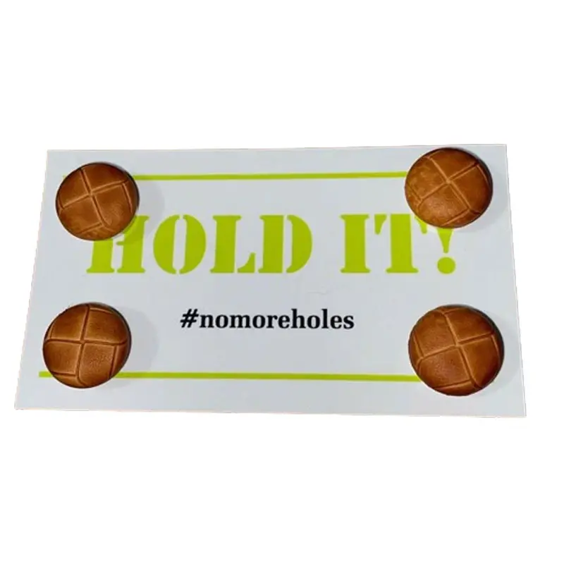 Hold It Magnetic Number Holders - Light Oil Leather Knot 1