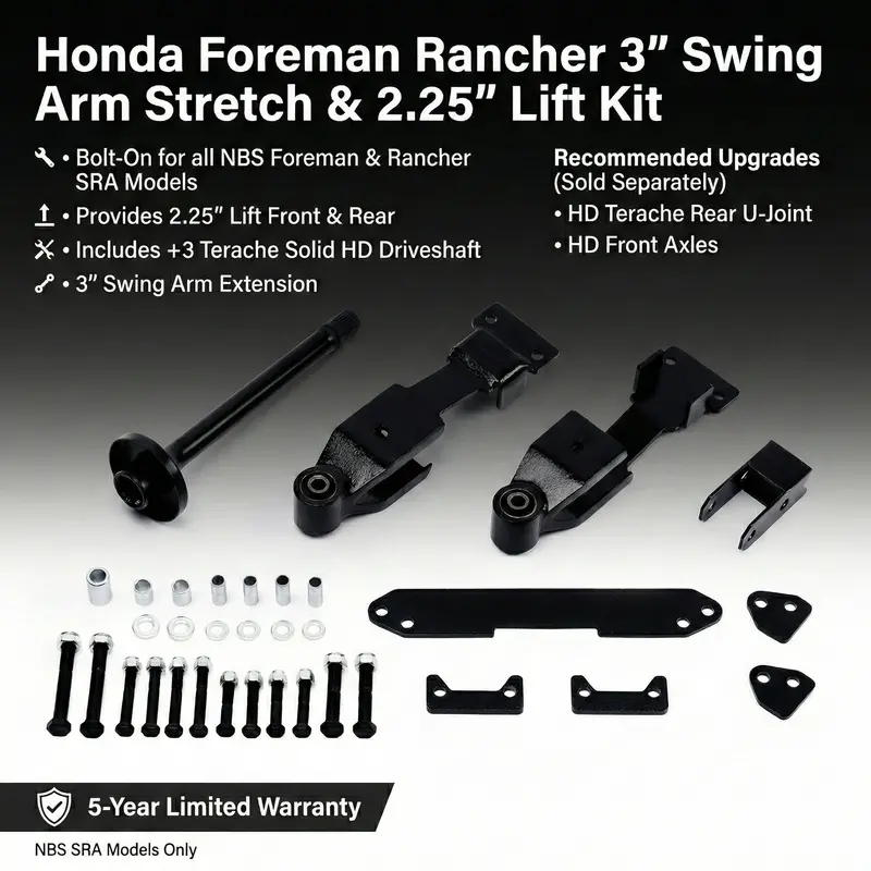 Honda Foreman Rancher 3" Swing Arm Stretch 1