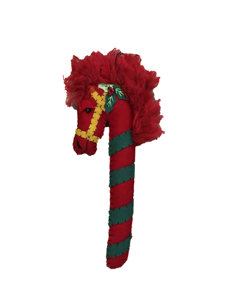 Horse Candy Cane Ornament 1